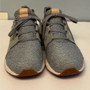 New Balance Silver Knit Sneakers